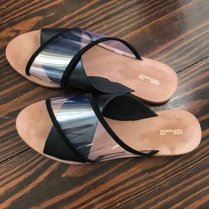 Diane Von Furstenberg Bailie Leather Slides